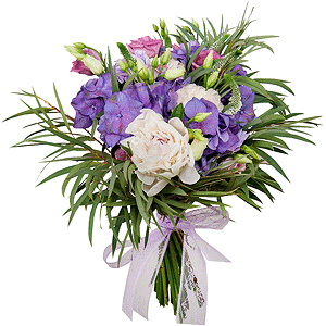 Bride's bouquet "Flower veil" with delivery Yekaterinburg