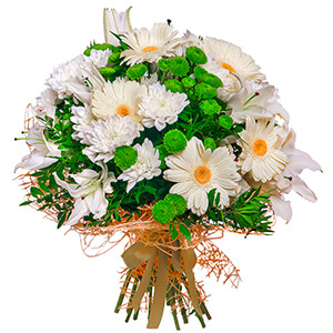 White Bouquet with delivery Yekaterinburg