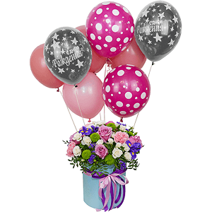 Venus with balloons with delivery Yekaterinburg