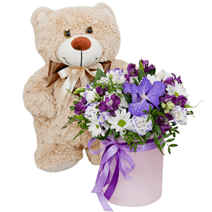 Air castle with teddy bear with delivery Yekaterinburg
