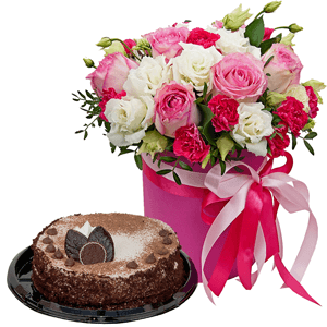 Miss charming with cake with delivery Yekaterinburg