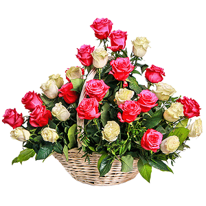 Basket of flowers with delivery Yekaterinburg