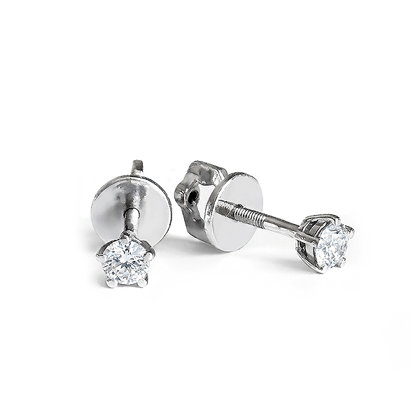 Stud Earrings YULUMIA With 0.4 Carat Diamonds with delivery Yekaterinburg