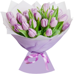 Lilac tulips with delivery Yekaterinburg