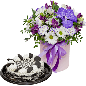 Air castle with cake with delivery Yekaterinburg