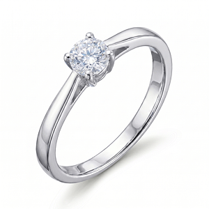 White Gold Ring with a Synthetic Diamond 0,75 ct. with delivery Yekaterinburg