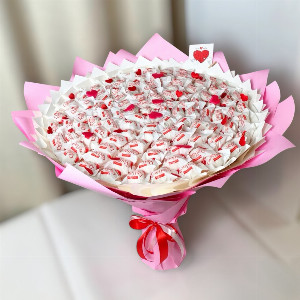 Snow-White Cloud Candy Bouquet with delivery Yekaterinburg