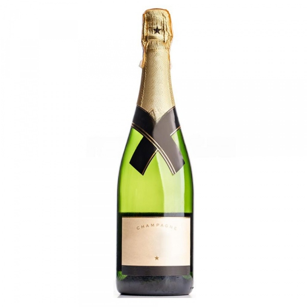 Non-alcoholic champagne or wine