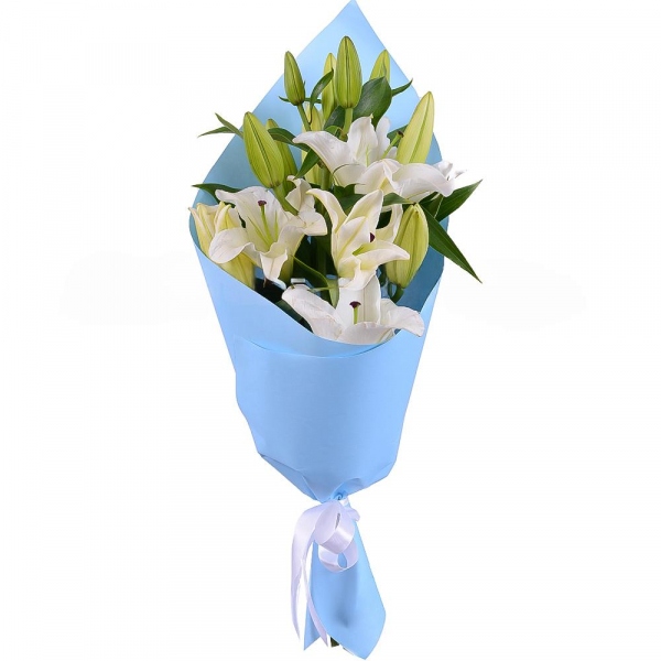 Lilies - 3, Wrapping Paper, Ribbon