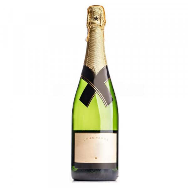 Non-alcoholic champagne or wine