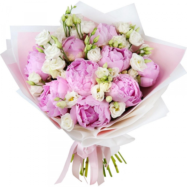 Peony pink - 13, lisianthus - 4, Wrapping Paper