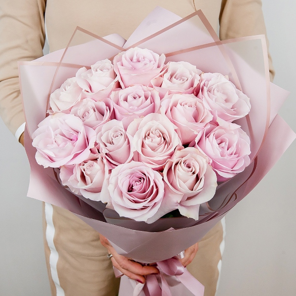 Роза Эквадор розовая 50 см  - 21, Современная упаковка