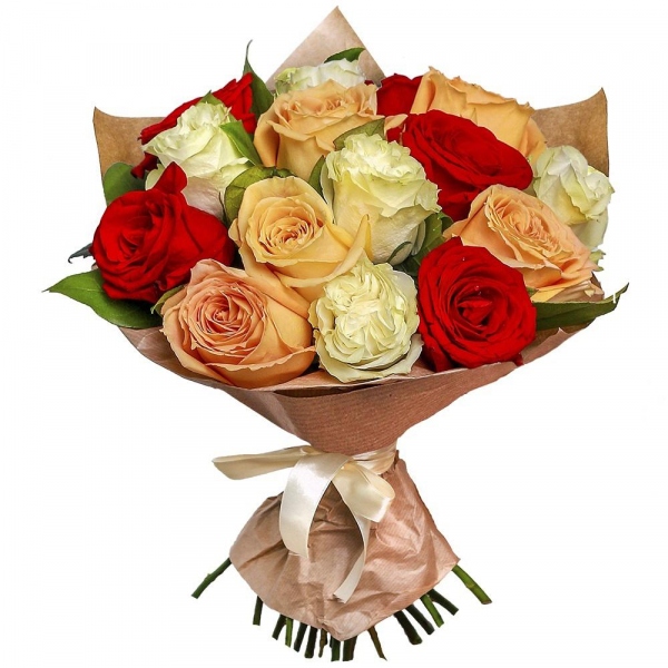 White rose 50 cm - 9, Rose Cream 50 cm - 9, Red rose 50 cm - 9, Wrapping Paper
